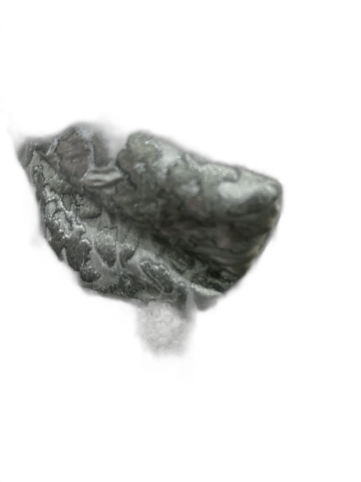 Saks Fifth Ave Size M Black Polyester Jacquard Animal Print Double Breasted Coat Black / M