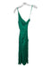 BCBG Maxazria Size XS Green Rayon Speckled Side Slits Spaghetti Strap Dress Green / XS