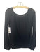 Baily 44 Size XS Black Modal Wide Neck Long Trumpet Sleeve Semi Sheer Top Black / XS