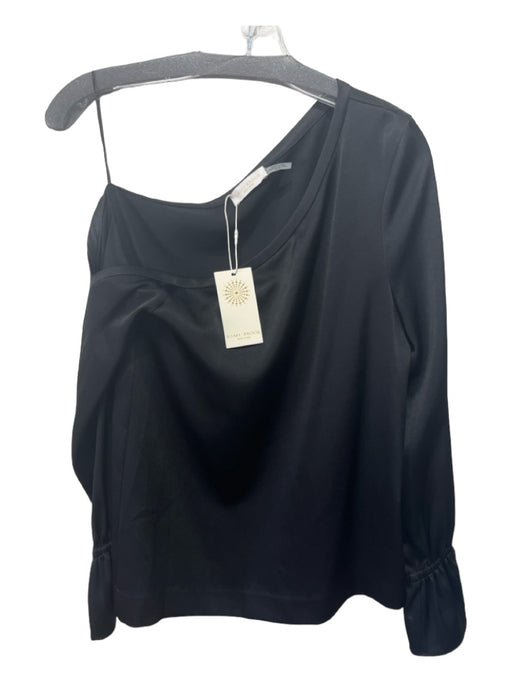 Ramy Brook Size XS Black Triacetate Long Sleeve Off the Shoulder Top Black / XS