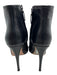 Diane Von Furstenberg Shoe Size 7.5 Black Leather Lace Up Open Toe Ankle Pumps Black / 7.5