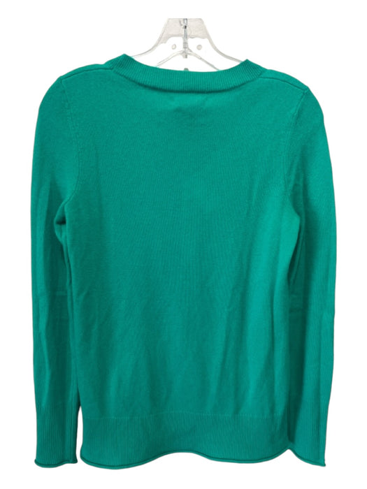 Aqua Size S Jade Green Cahsmere Crew Neck Long Sleeve Sweater Jade Green / S