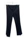 Theory Size 0 Black Cotton Blend Textured hook & zip Low Rise Straight Pants Black / 0