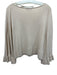 Elizabeth & James Size XS Cream Wool & Viscose Long Bell Sleeve Knit Sweater Cream / XS
