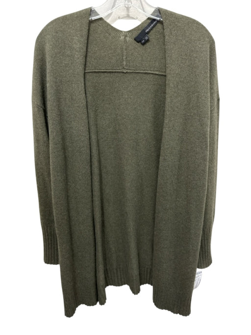 360 Cashmere Size XS Olive Green Cashmere Long Sleeve Open Front Cardigan Olive Green / XS