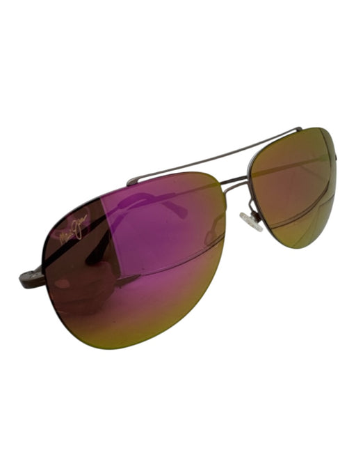 Maui Jim Rose Gold Metal Aviator pink lens Sunglasses Rose Gold