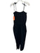 Z Supply Size S Black Cotton Gauze Spaghetti Strap Tie Shoulders Jumpsuit Black / S
