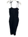 Z Supply Size S Black Cotton Gauze Spaghetti Strap Tie Shoulders Jumpsuit Black / S