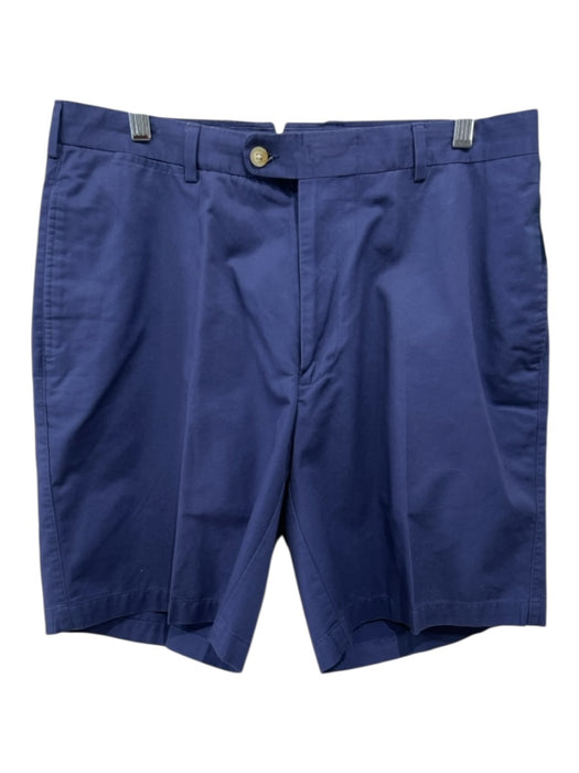 Peter Millar Size 36 Blue Cotton Solid Khaki Men's Shorts Blue / 36