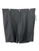 Peter Millar Size 38 Black Synthetic Solid Athletic Khakis Men's Shorts Black / 38