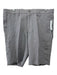 Saks Black Size 36 Gray Linen Solid Khakis Men's Shorts Gray / 36