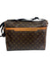Louis Vuitton Brown Print Coated Canvas Leather Accent Monogram Messenger Bag Brown Print