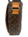 Louis Vuitton Brown Print Coated Canvas Leather Accent Monogram Messenger Bag Brown Print