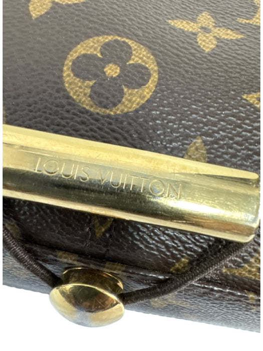 Louis Vuitton Brown Print Coated Canvas Leather Accent Monogram Messenger Bag Brown Print