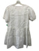 Araminta James Size XS White Linen Short Sleeve Puff Sleeve Neck Tie Dress White / XS