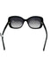 Gucci Black Acetate Gold hardware Logo Gradient Rectangle Sunglasses Black