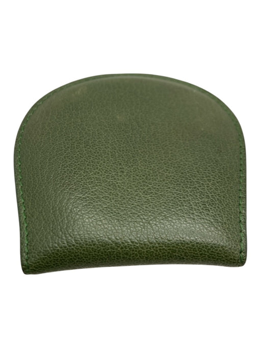 Gucci Green Leather Gold hardware Snap Closure coin purse Other Green