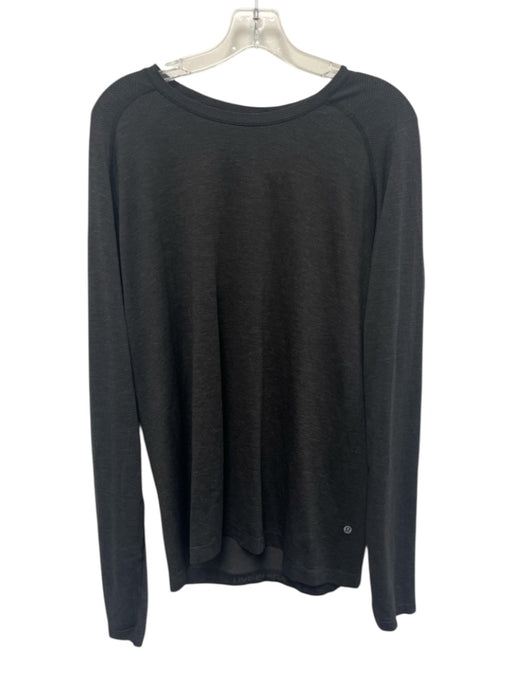 Lululemon Size XL Gray Nylon Blend Solid Athleisure Men's Long Sleeve Shirt Gray / XL