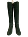 Tory Burch Shoe Size 7.5 Green Leather Suede Round Toe Knee High Side Zip Boots Green / 7.5