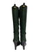 Tory Burch Shoe Size 7.5 Green Leather Suede Round Toe Knee High Side Zip Boots Green / 7.5