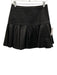 Robert Rodriguez Size 2 Black Leather High Rise Woven Gathered Skirt Black / 2