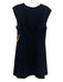 Theory Size 2 Black Triacetate Blend Sleeveless Pleated V Neck Dress Black / 2