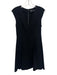 Theory Size 2 Black Triacetate Blend Sleeveless Pleated V Neck Dress Black / 2