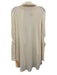 LNA Size XS Cream Tencel Blend Long Sleeve Cold Shoulder Open Front Sweater Cream / XS