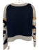 360 Cashmere Size Small Blue, Beige, Gray Cashmere Long Sleeve Knit Sweater Blue, Beige, Gray / Small