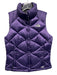The North Face Size XS Purple Nylon Zip Front Quilted Mock Neck Pockets Vest Purple / XS