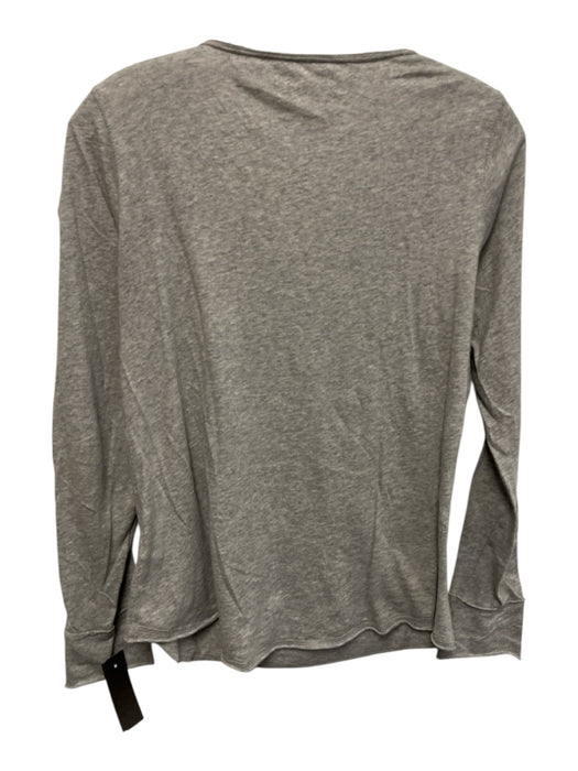 Zadig & Voltaire Size Small gray & green Cotton Long Sleeve Skull Rhinestone Top gray & green / Small