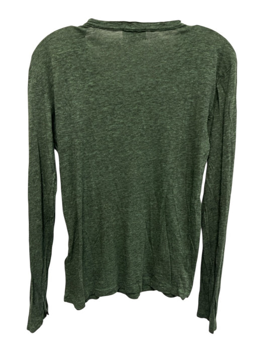 Zadig & Voltaire Size Small Green & Black Cotton Blend Long Sleeve Heathered Top Green & Black / Small