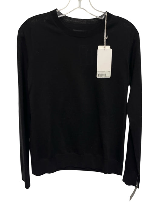 Zadig & Voltaire Size Small Black & Silver Wool Long Sleeve Skull Rhinestone Top Black & Silver / Small