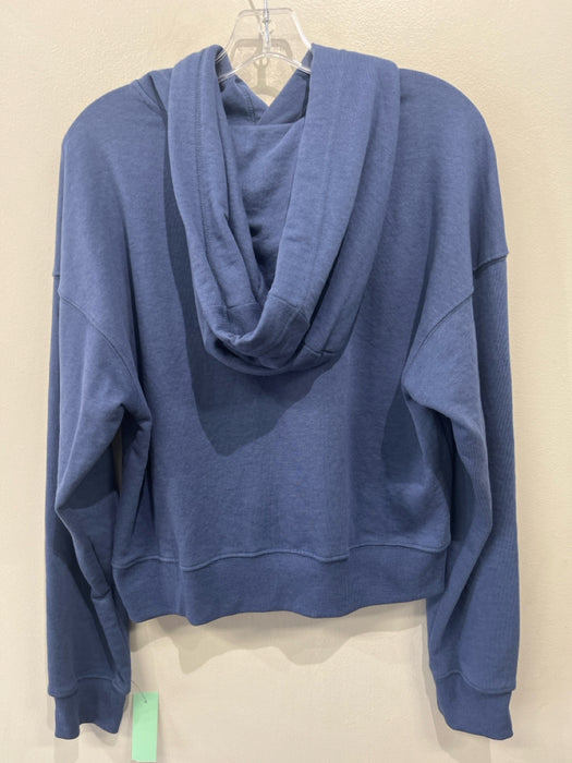 Soulcycle Size L Navy Cotton Blend Kangaroo Pocket Long Sleeve Hooded Jacket