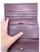 Louis Vuitton Purple Leather Monogram Front Flap Rectangle Wallets Purple