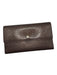 Louis Vuitton Purple Leather Monogram Front Flap Rectangle Wallets Purple