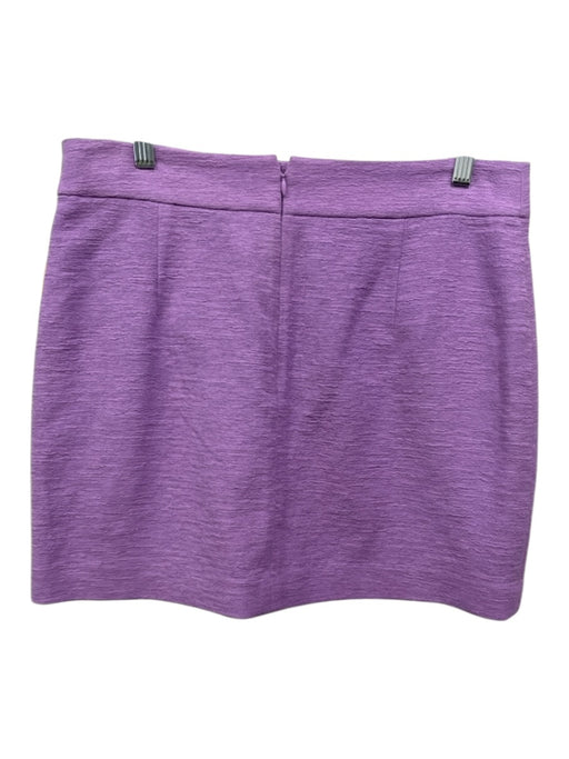 Veronica Beard Size 10 Lavender Purple Cotton Pockets Button Back Zip Skirt Lavender Purple / 10