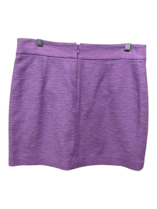 Veronica Beard Size 10 Lavender Purple Cotton Pockets Button Back Zip Skirt Lavender Purple / 10