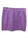 Veronica Beard Size 10 Lavender Purple Cotton Pockets Button Back Zip Skirt Lavender Purple / 10