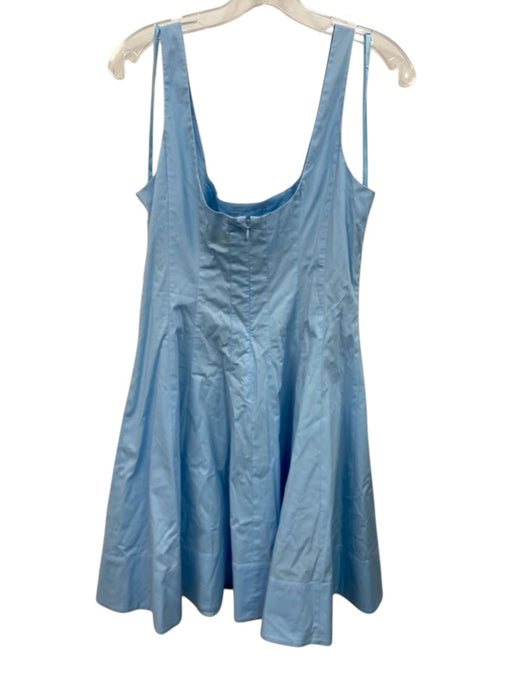 Staud Size 8 Sky Blue Cotton Seam Detail Fit & Flare Sleeveless Above Knee Dress Sky Blue / 8