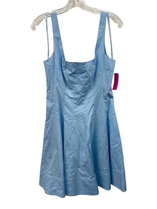 Staud Size 8 Sky Blue Cotton Seam Detail Fit & Flare Sleeveless Above Knee Dress Sky Blue / 8