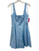 Staud Size 8 Sky Blue Cotton Seam Detail Fit & Flare Sleeveless Above Knee Dress Sky Blue / 8