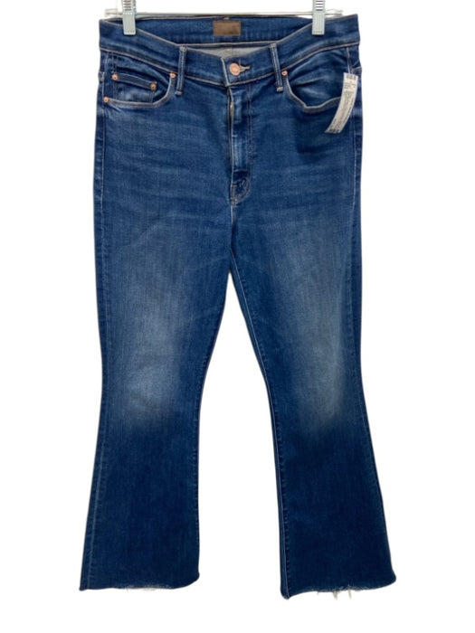 Mother Size 31 Medium Wash Cotton & Modal Zip Fly High Rise Flare Leg Jeans Medium Wash / 31