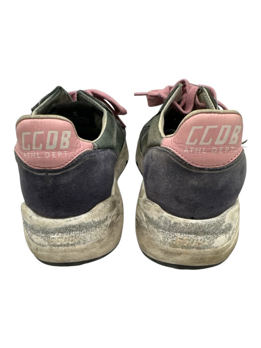 Golden Goose Shoe Size 38 Green, Black, Pink Canvas Camoflage Running Sneakers Green, Black, Pink / 38