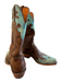 1883 by Lucchese Shoe Size 8 Brown Leather Distressed Pointed Toe Western Boots Brown / 8