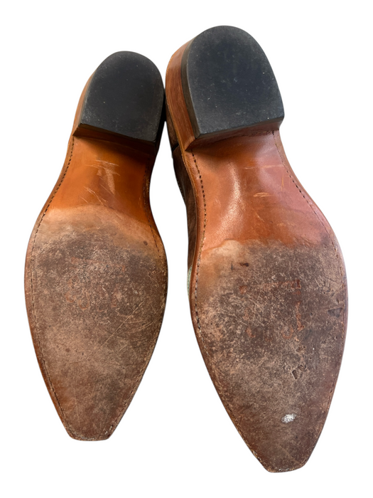 1883 by Lucchese Shoe Size 8 Brown Leather Distressed Pointed Toe Western Boots Brown / 8