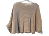 Minnie Rose Size Est S Beige Missing Fabric Tag Knit Bat Wing Half Sleeve Top Beige / Est S