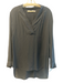 Marie Oliver Size M Black 100% Silk V Neck Long Sleeve Blouse Top Black / M