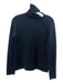 Neiman Marcus Size S Black Cashmere Long Sleeve solid color turtle neck Sweater Black / S
