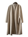 House of Harlow Size M Beige Polyester Faux Fur Side Pockets Button Front Coat Beige / M